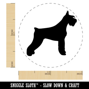 Giant Schnauzer Dog Solid Self-Inking Rubber Stamp for Stamping Crafting Planners