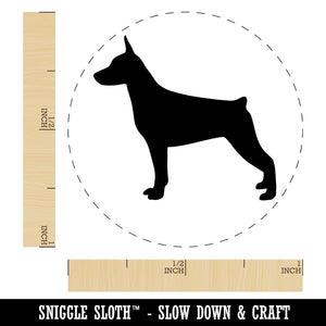 Miniature Pinscher Min Pin Dog Solid Self-Inking Rubber Stamp for Stamping Crafting Planners