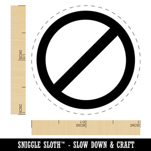No Do Not Circle Solid Self-Inking Rubber Stamp for Stamping Crafting Planners