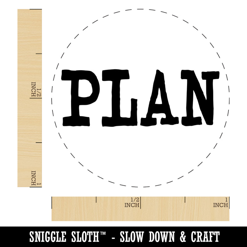 Plan Fun Text Self-Inking Rubber Stamp for Stamping Crafting Planners