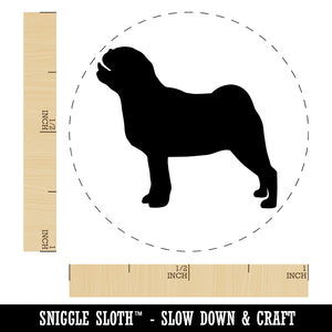 Pug Dog Solid Self-Inking Rubber Stamp for Stamping Crafting Planners