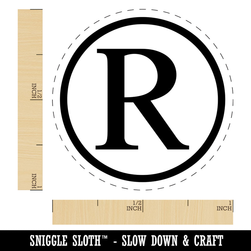 Registered Trademark Symbol Self-Inking Rubber Stamp for Stamping Crafting Planners