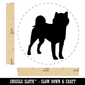 Shiba Inu Dog Solid Self-Inking Rubber Stamp for Stamping Crafting Planners