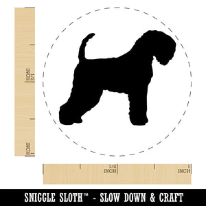 Soft Coated Wheaten Terrier Dog Solid Self-Inking Rubber Stamp for Stamping Crafting Planners