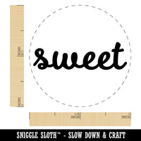 Sweet Text Cursive Self-Inking Rubber Stamp for Stamping Crafting Planners