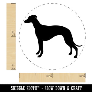 Whippet Dog Solid Self-Inking Rubber Stamp for Stamping Crafting Planners