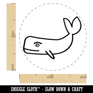 Witty Sperm Whale Self-Inking Rubber Stamp for Stamping Crafting Planners