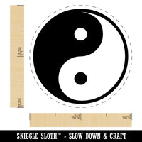 Yin and Yang Symbol Self-Inking Rubber Stamp for Stamping Crafting Planners