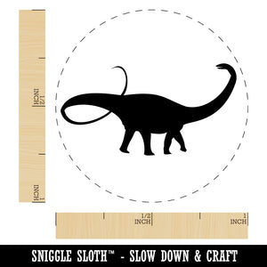Apatosaurus Dinosaur Solid Self-Inking Rubber Stamp for Stamping Crafting Planners