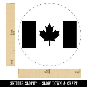 Canada Flag Self-Inking Rubber Stamp for Stamping Crafting Planners