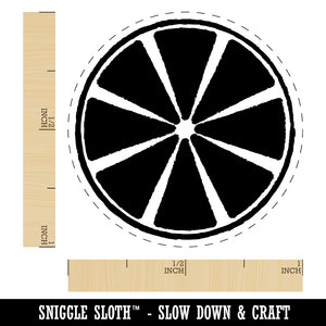 Citrus Lemon Orange Slice Sketch Self-Inking Rubber Stamp for Stamping Crafting Planners