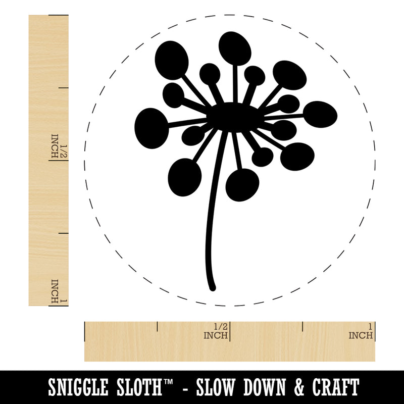 Dandelion Abstract Doodle Self-Inking Rubber Stamp for Stamping Crafting Planners