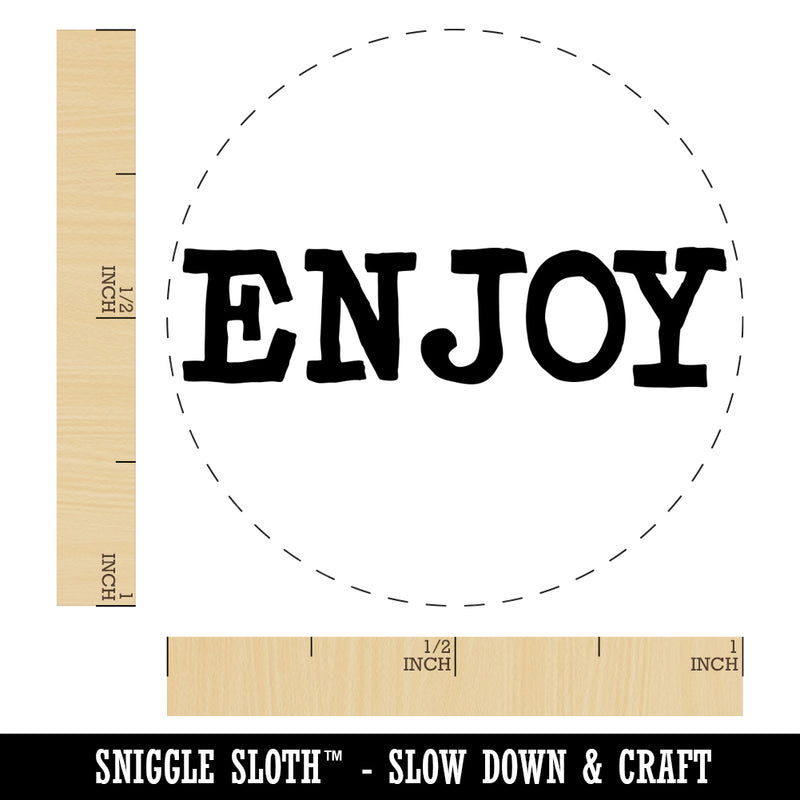 Enjoy Fun Text Self-Inking Rubber Stamp for Stamping Crafting Planners