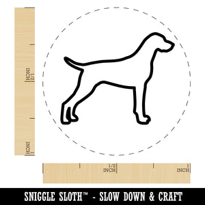 German Shorthaired Pointer Dog Outline Self-Inking Rubber Stamp for Stamping Crafting Planners