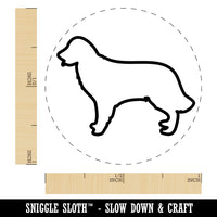 Golden Retriever Dog Outline Self-Inking Rubber Stamp for Stamping Crafting Planners