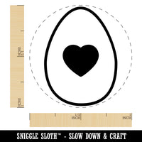 Heart in Egg Self-Inking Rubber Stamp for Stamping Crafting Planners