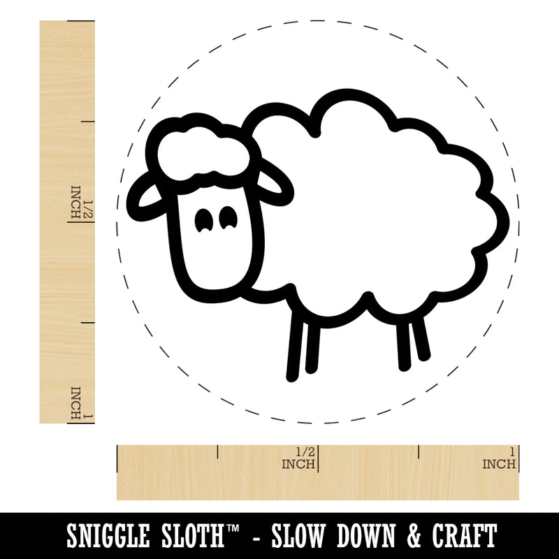 Sheep Doodle Self-Inking Rubber Stamp for Stamping Crafting Planners