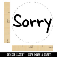 Sorry Text Self-Inking Rubber Stamp for Stamping Crafting Planners