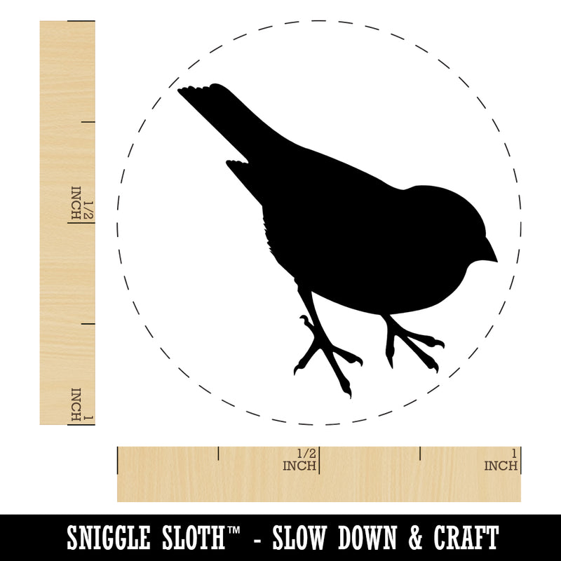 Sparrow Bird Solid Self-Inking Rubber Stamp for Stamping Crafting Planners