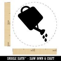 Watering Can Gardening Plants Solid Self-Inking Rubber Stamp for Stamping Crafting Planners