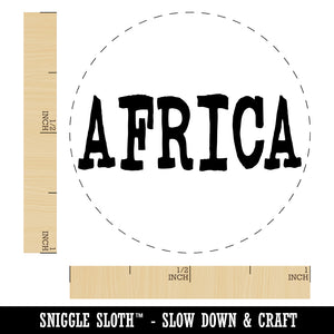 Africa Fun Text Self-Inking Rubber Stamp for Stamping Crafting Planners