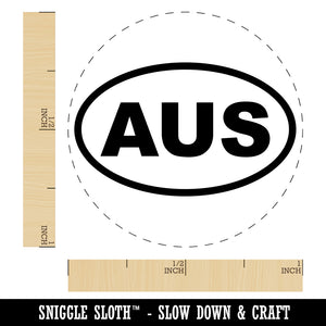 Australia AUS Self-Inking Rubber Stamp for Stamping Crafting Planners