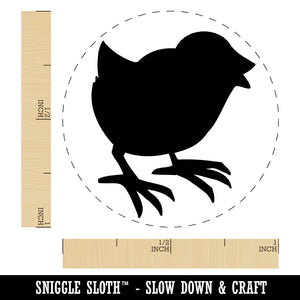 Baby Chick Chicken Standing Solid Self-Inking Rubber Stamp for Stamping Crafting Planners