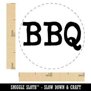BBQ Fun Text Self-Inking Rubber Stamp for Stamping Crafting Planners