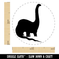 Brachiosaurus Dinosaur Solid Self-Inking Rubber Stamp for Stamping Crafting Planners