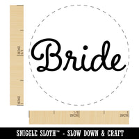 Bride Wedding Fun Text Self-Inking Rubber Stamp for Stamping Crafting Planners