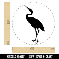 Crane Standing Solid Self-Inking Rubber Stamp for Stamping Crafting Planners