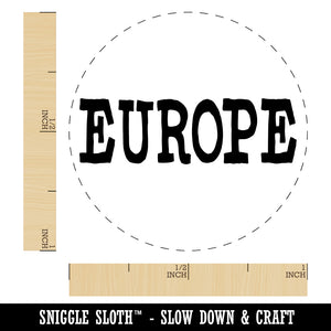 Europe Fun Text Self-Inking Rubber Stamp for Stamping Crafting Planners