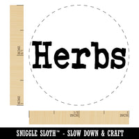 Herbs Gardening Fun Text Self-Inking Rubber Stamp for Stamping Crafting Planners