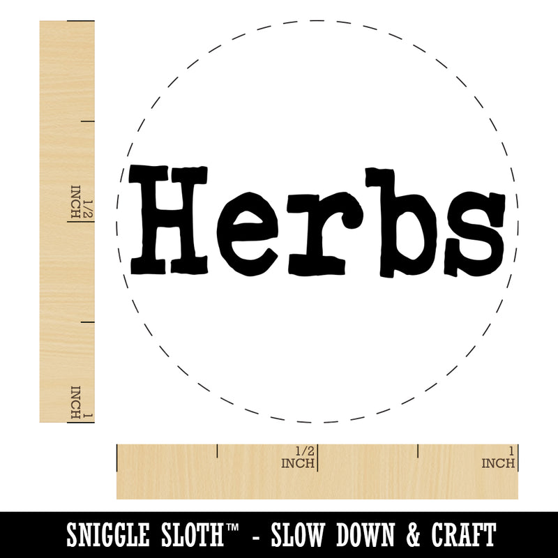 Herbs Gardening Fun Text Self-Inking Rubber Stamp for Stamping Crafting Planners