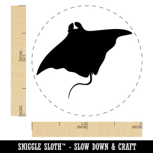 Manta Ray Solid Self-Inking Rubber Stamp for Stamping Crafting Planners