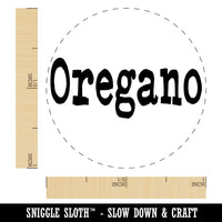 Oregano Herb Fun Text Self-Inking Rubber Stamp for Stamping Crafting Planners