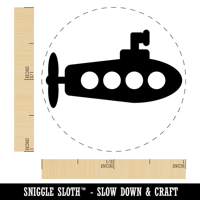 Submarine Doodle Self-Inking Rubber Stamp for Stamping Crafting Planners
