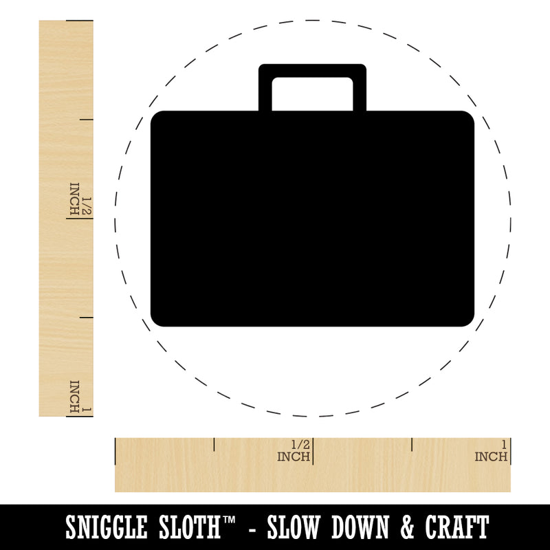 Suitcase Travel Solid Self-Inking Rubber Stamp for Stamping Crafting Planners