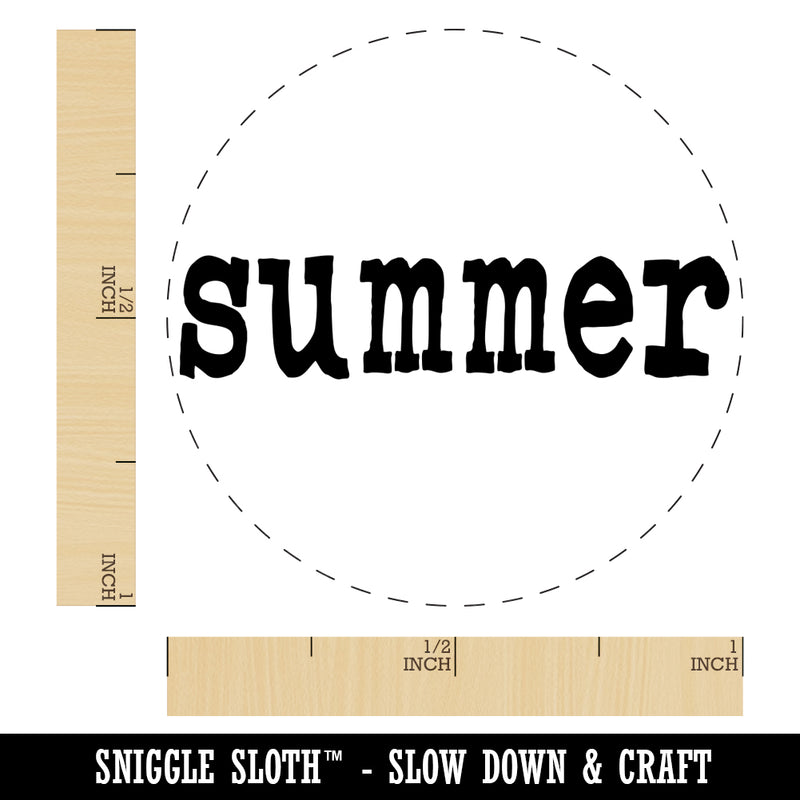 Summer Fun Text Self-Inking Rubber Stamp for Stamping Crafting Planners