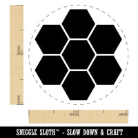 Bee Honeycomb Solid Self-Inking Rubber Stamp for Stamping Crafting Planners