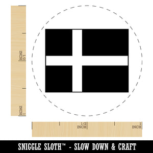 Denmark Flag Self-Inking Rubber Stamp for Stamping Crafting Planners