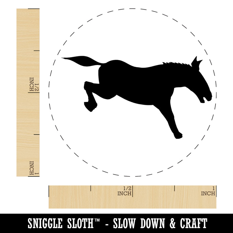 Donkey Kicking Solid Self-Inking Rubber Stamp for Stamping Crafting Planners