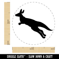 Kangaroo Jumping Solid Self-Inking Rubber Stamp for Stamping Crafting Planners