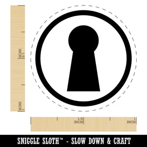 Keyhole Symbol Self-Inking Rubber Stamp for Stamping Crafting Planners