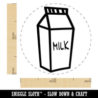 Milk Carton Self-Inking Rubber Stamp for Stamping Crafting Planners