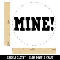 Mine Fun Text Self-Inking Rubber Stamp for Stamping Crafting Planners