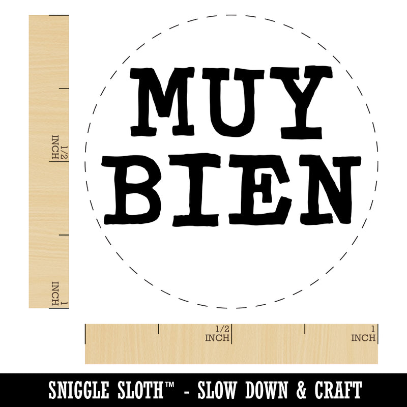 Muy Bien Very Good Spanish Text Self-Inking Rubber Stamp for Stamping Crafting Planners