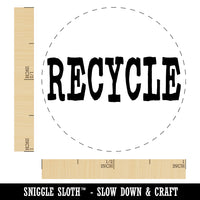 Recycle Fun Text Self-Inking Rubber Stamp for Stamping Crafting Planners