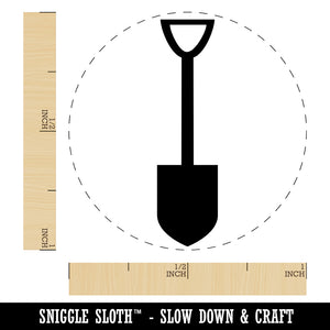 Shovel Silhouette Tools Self-Inking Rubber Stamp for Stamping Crafting Planners