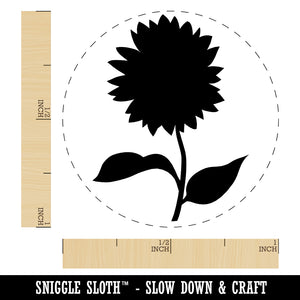 Sunflower Solid Self-Inking Rubber Stamp for Stamping Crafting Planners